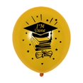 thumbnail image 1 of erfcxs 12 Inch Black And Gold Graduation Latex Balloons Thickened Round Party Decoration For Event Atmosphere, 1 of 6