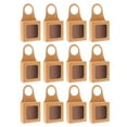 thumbnail image 1 of erfcxs 12 Kraft Paper Bottle Box With Window Hanging Foldable Gift Box Gift Box Empty Bottle For Decoration, 1 of 4