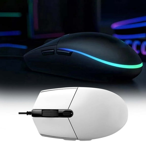 erfcxs 2 2nd Generation Wired Gaming 8000 DPI Rainbow Optical Effects LIGHTSYNC RGB 6 Programmable Buttons Memory Screen Mapping PC/ And Laptop Compati