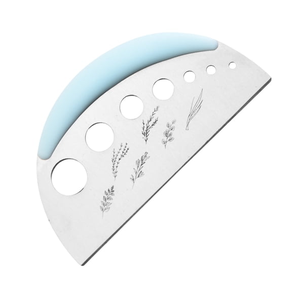 erfcxs 2 In 1 Stripper And Cutter Stainless Steel 7 Holes Kitchen Leaf Stripping Tool Stripping Tool Chopper Metal Peeler