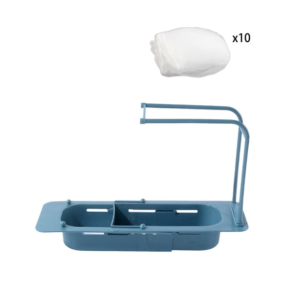 erfcxs 2026 Upgraded Adjustable Telescopic Storage Organizer with Hooks for Kitchen and Bathroom Countertop Space Saving