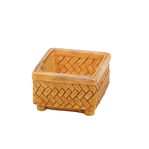 erfcxs 3 Centimeter Mini Woven Synthetic Resin Desktop Ornament for Photography and Miniature Scene Displays