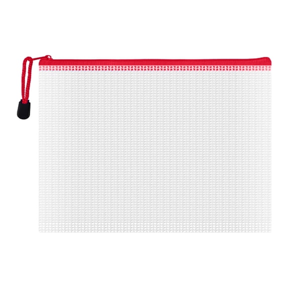erfcxs 5 Zippered File Bags Mesh Bag For And School Mesh Storage Bag (A5 Size 9.44 Inches X 6.69 Inches)