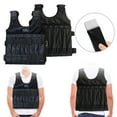 thumbnail image 1 of erfcxs Adjustable Weighted Vest For 1 20kg Steel Plates Weight Training Vest With Padded Shoulders, 1 of 6