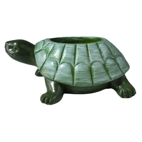 erfcxs Adorable Resin Turtle Planter Statue Outdoor Garden Decoration Features A Unique Seashell Design Durable Weather Construction For Patio Porch Or Yard