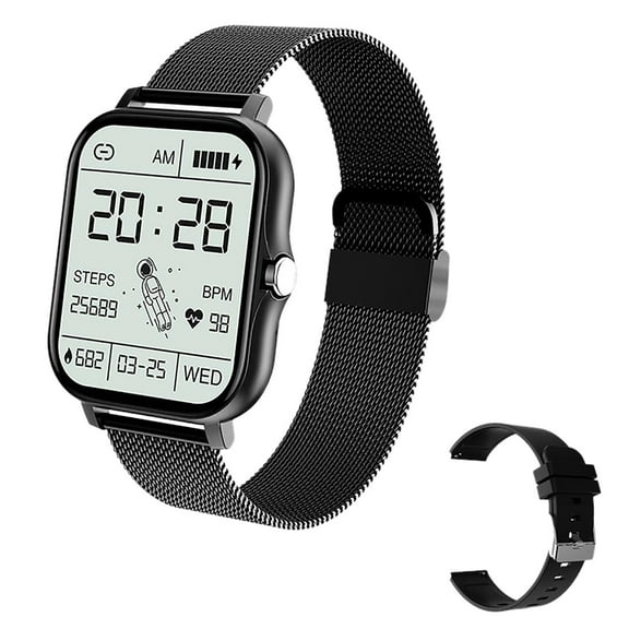 erfcxs Advanced Smart Watch with Large 183 Inch Display for Fitness Tracking and Call Functionality