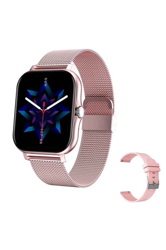 Advanced Smart Watch with Large 183 Inch Display for Fitness Tracking and Call Functionality