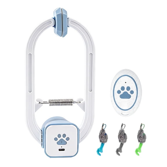 erfcxs Automatic Door Mounted Cat With Remote Control Function Suitable For Indoor Cat Entertainment
