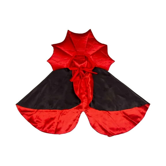 erfcxs Bat Wing Cape Halloween For Soft Polyester Adjustable Strap Comfortable Dog Cat Apparel Party Dress Up