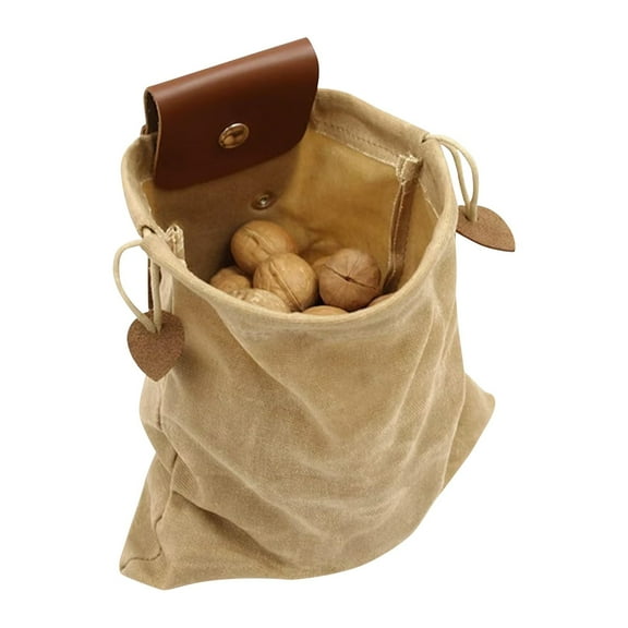 erfcxs Canvas Foraging Bag for Outdoor Exploration Berry Picking and Multipurpose Gathering Activities