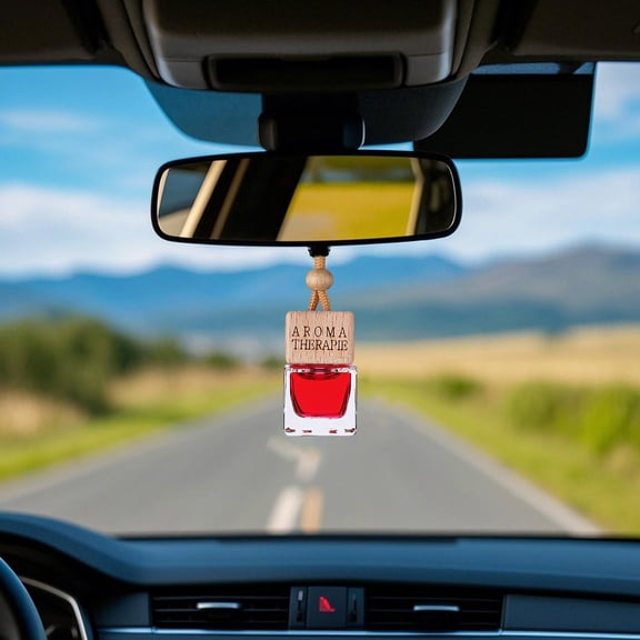 erfcxs Car Air Hanging Fragrance Oil Diffuser – Car Air Diffuser For Oils Aromatherapy Automobile Diffuser Long Lasting Car Diffuser Bottle 8ml