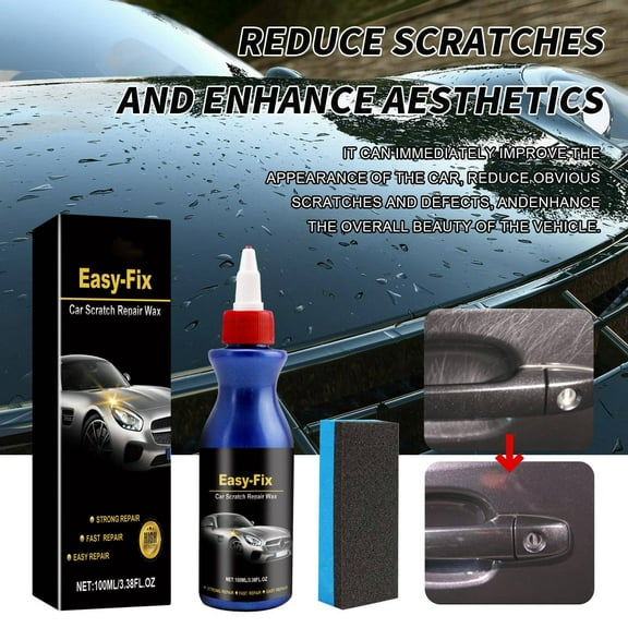 erfcxs Car Paint Scratch Remover Wax and Abrasive Coating Finish for Automotive Care and Restoration