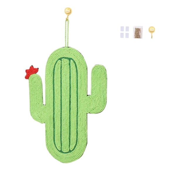 erfcxs Cat Scratcher Cute Sisal Cat Scratcher Mat Cute Cat Scratcher Cactus Shaped Wall Mount Scratch Mats For Cats Used For Upholstery To Cats From Scratching Furniture,with Hook