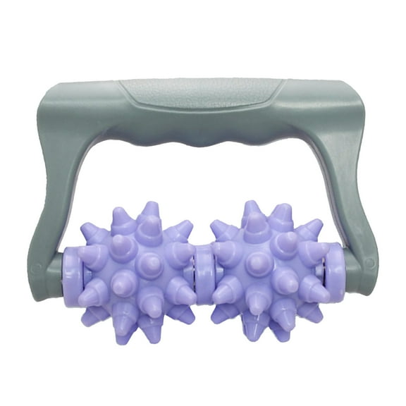 erfcxs Cellulite Massager Roller 2 Wheel Massage Roller With Ergonomic Handle Pressure Point Muscle Massage Tool For Foot Arm Body Neck Leg Pressure 1pc