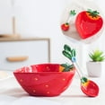 thumbnail image 1 of erfcxs Ceramic Bowl Set Versatile Fruit//Kids Dish Hand Painted Home Tableware, 1 of 5