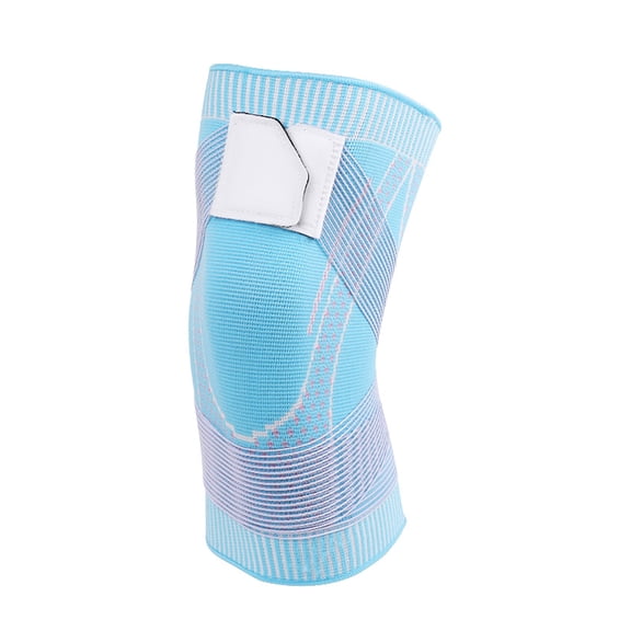 Knee Pads for Sports Breathable Nylon Knitted Support with Color Matching Straps Ideal for Basketball Running Mountaineering and General Knee