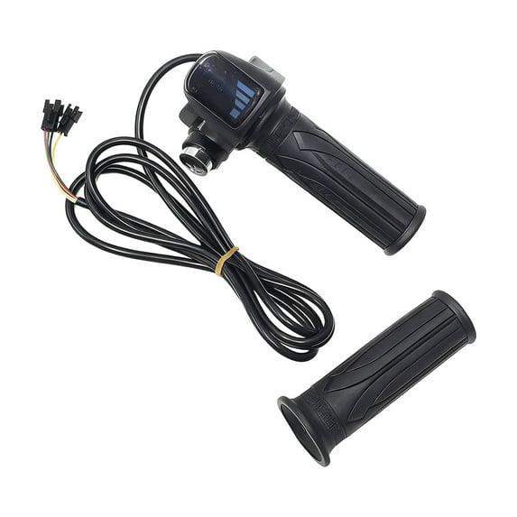 erfcxs Compatible Fit For 48V LCD Display With Key Lock Plug And Play Easy Installation Universal Bike Throttle Grip For Scooter Motorcycle