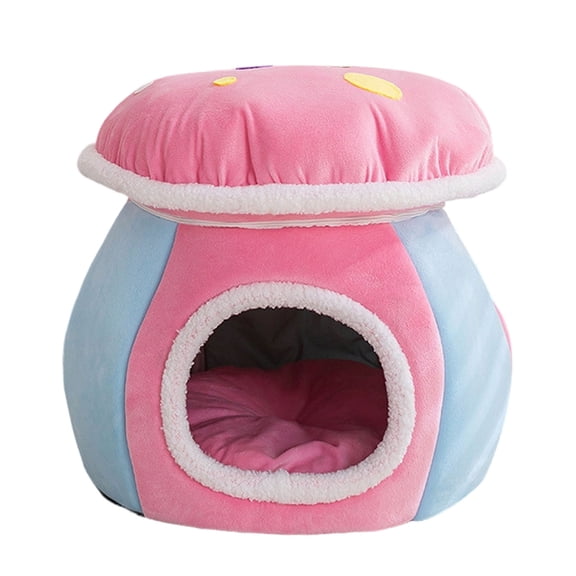 erfcxs Cute Cat Cat Bed For Indoor Warm With Detachable Cushion For Puppy And