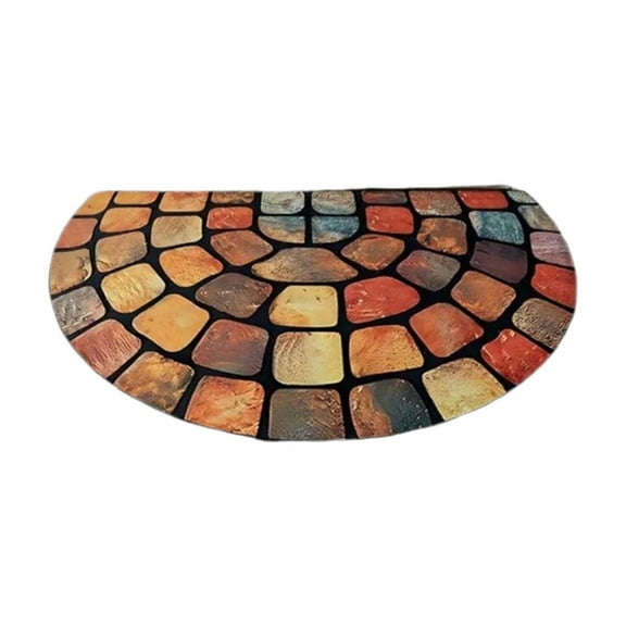 erfcxs Diatomaceous Earth Doormat Entryway Rug with Decorative Brick Pattern Floor Mat for Home Kitchen and Bathroom Areas