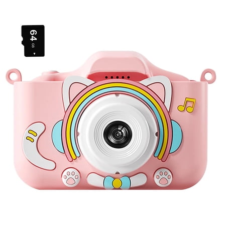 erfcxs Digital Camera for Kids with Lens 1080P Video Recording and Built-in Educational Games