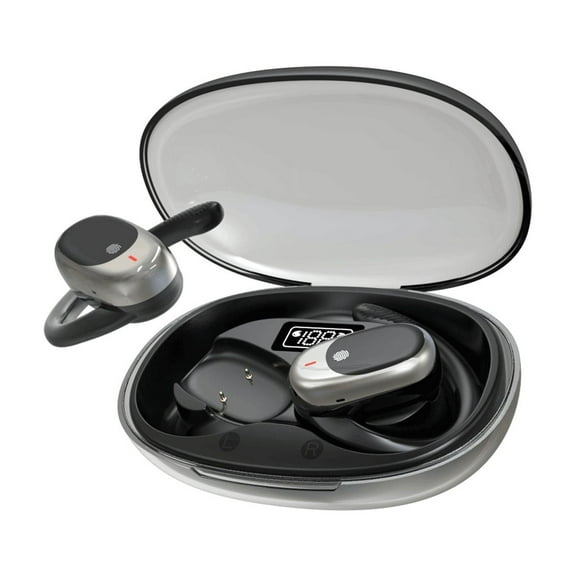 erfcxs Digital Display Wireless Headset For Extended Music Streaming And Clear Hands Free Calling With Connectivity