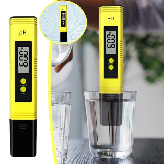 erfcxs Digital PH Meter High Accuracy Water Tester Portable Pen Tool for Aquariums Pools Hydroponics and Household Drinking