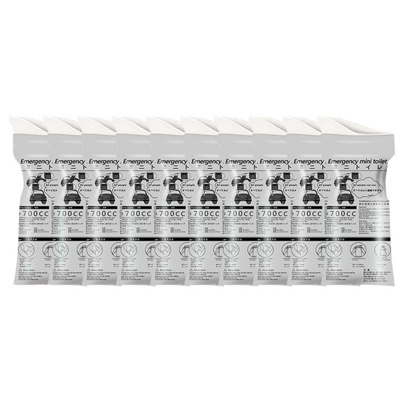 erfcxs Disposable Bags 700ml Portable Emergency Pee Bags For Travel Outdoor Adventures And Caregiving Leak Proof & Odor (Pack Of 10)