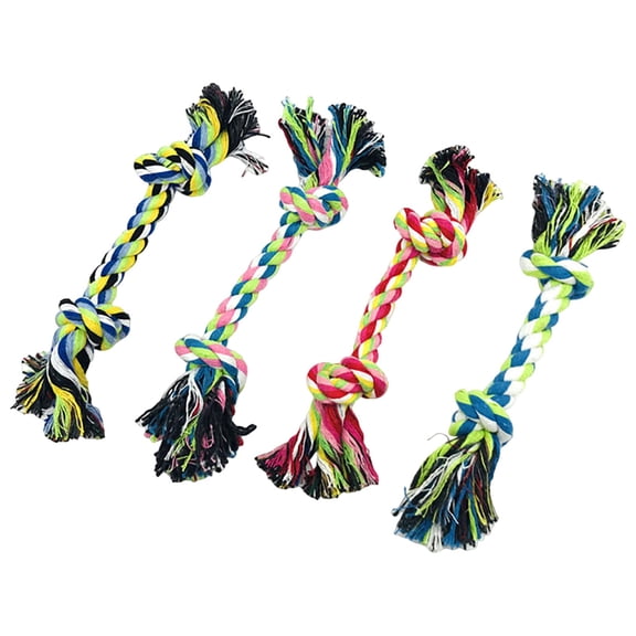 erfcxs Dog Rope Knot Woven Toy Large Dog Rope Puppy Dog Grinding Teeth Durable To Relieving Pet Supplies