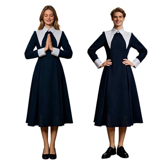 erfcxs Dress Cape Crossdressing Cosplay Outfit Gothic Roleplay Apparel