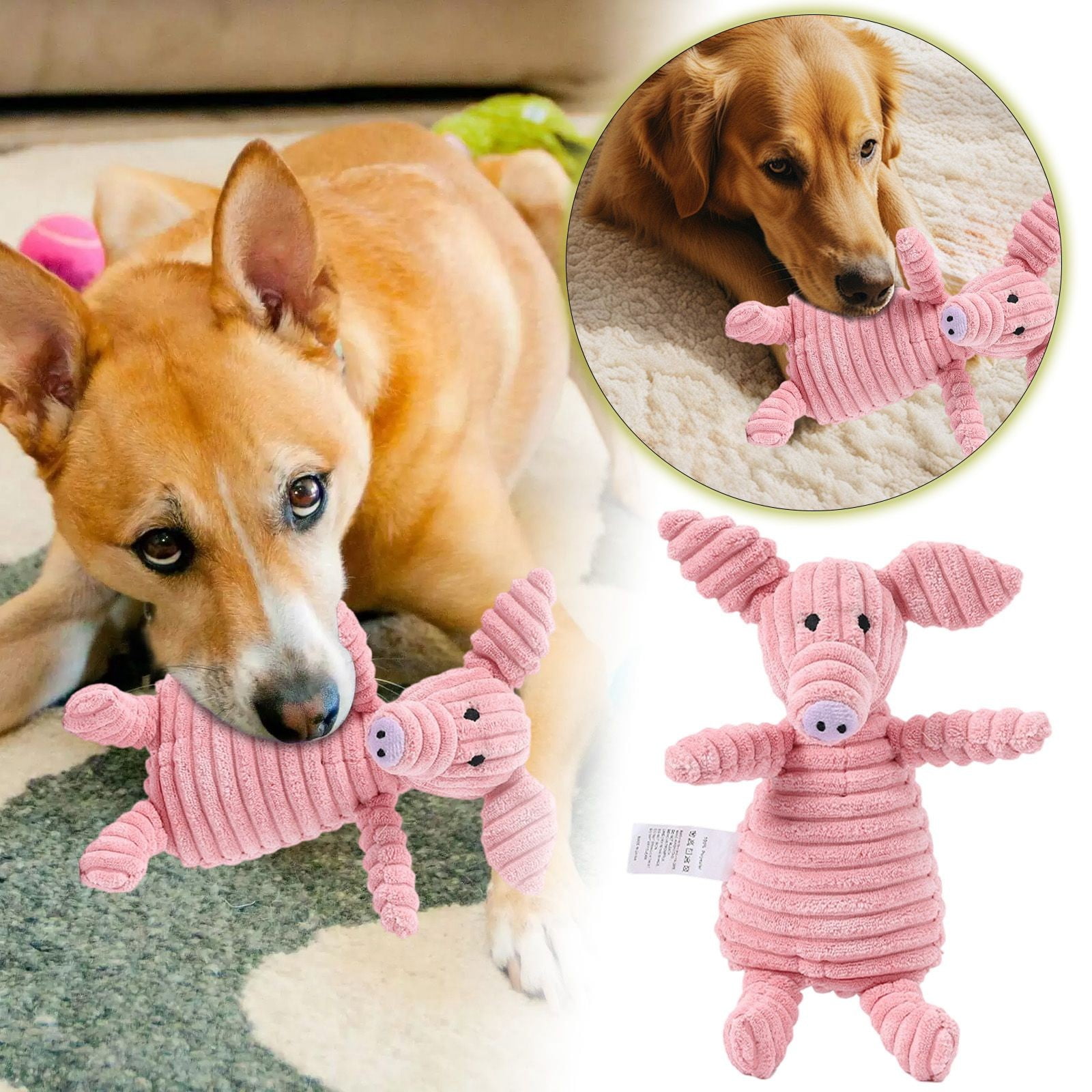 erfcxs Durable Dog Chew Toys For Aggressive Chewers Interactive Puppy ...