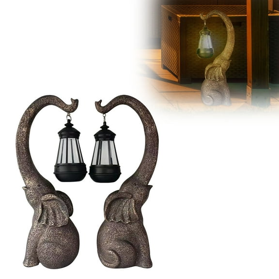 erfcxs Elephant Shaped Solar Garden Light Decorative Outdoor LED For And Patio
