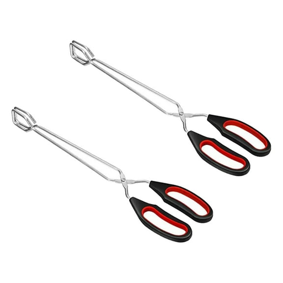 erfcxs Extra Long Stainless Steel Grill Tongs and Scissors Pliers Set for Barbecue Cooking