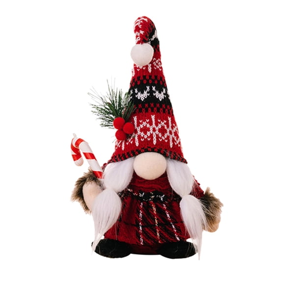 erfcxs Festive Figurine Adorable Holiday with Beard and Braided Details for Seasonal Celebrations