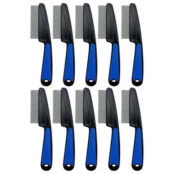 Visual Reference: Erfcxs Flea Comb For Dogs And Cats Gentle Stainless Steel