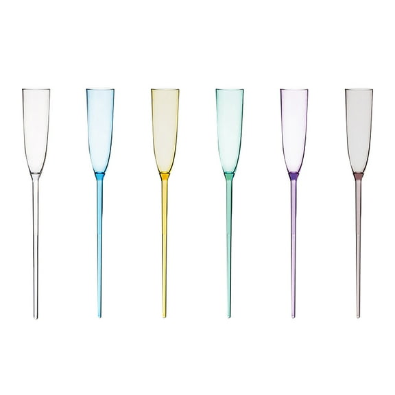 erfcxs Floating Champagne Flutes Floating Champagne Glasses For The Pool 6oz Floating Champagne Glasses Floating Champagne Glasses Floating Glass For Pool For Party (6pcs)