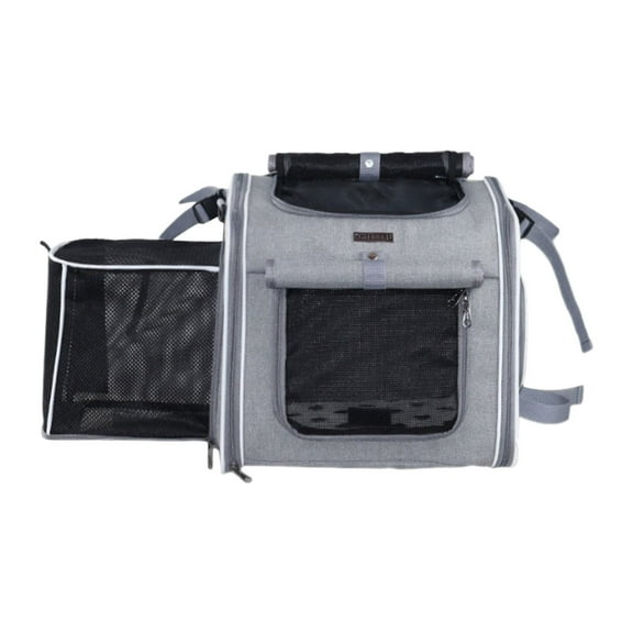 erfcxs Foldable Front Bike For Dogs 4 In 1 Pet Backpack/Shoulder Bag/Car Seat Cushion & Reflective Strips Supports Up To 12lbs