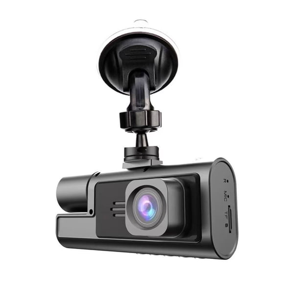 erfcxs Front And Rear Cam With Cabin Recording 1080P Video 2.0 Inch IPS Display G Sensor Night Loop Recording Motion Detection Heat