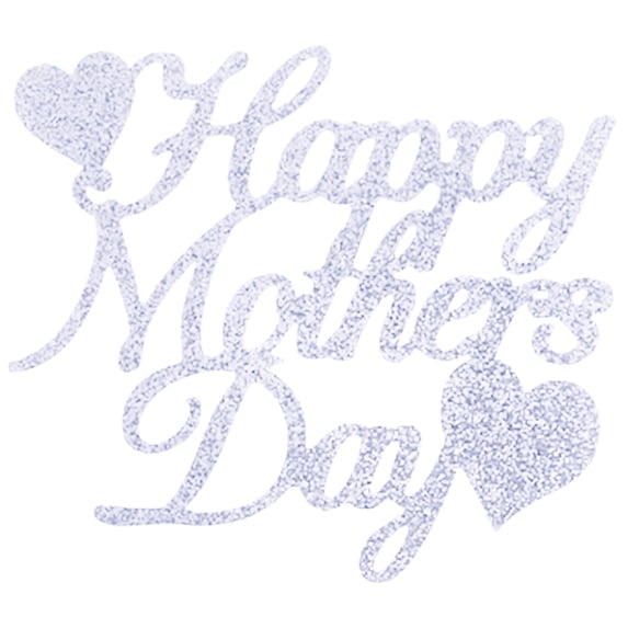 erfcxs Glitter Mother's Day Cake Insert Card Mother's Day Party Cake Decoration