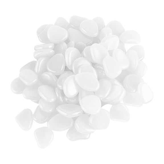 erfcxs Glowing Garden Decorative Stones Non Radioactive Resin Pebbles for Fish Tank and Outdoor Lighting 50PCS