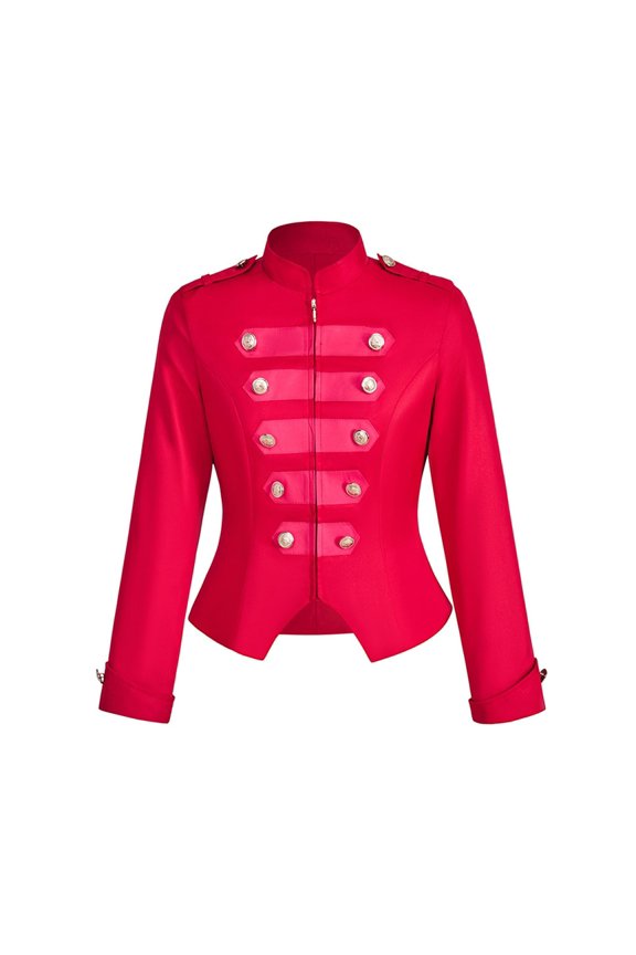 Gothic Punk Style Coat for Elegant Cosplay Jacket with Lace Ruffles and Brocade
