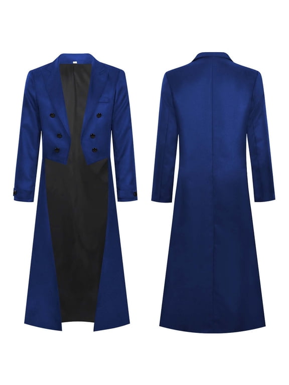 Gothic Tailcoat Jacket Frock Coat Cosplay for Themed Events