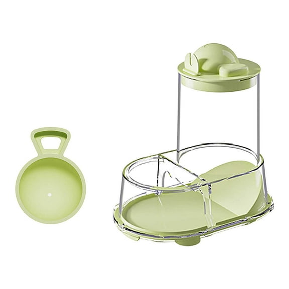 erfcxs Hamster Food And Water Bowl | Small Animal Automatic Feeder Food Bowl Transparent Stable Dispenser For Gerbils Mice Hedgehogs Parrots Ferrets