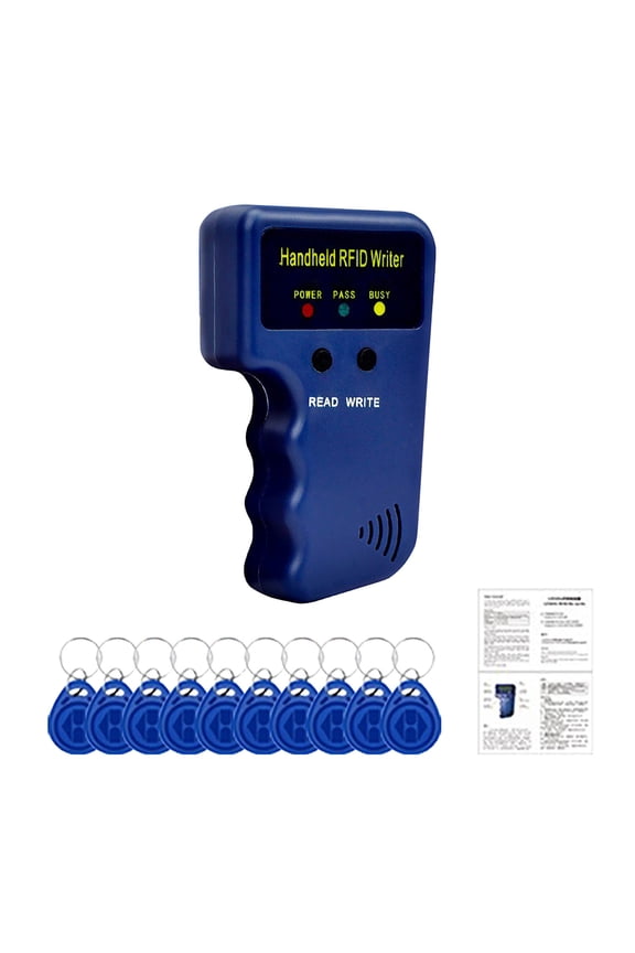 Handheld 125KHz RFID ID & Reader/Writer Kit Duplicate & Manage Induction ID Cards Effortlessly