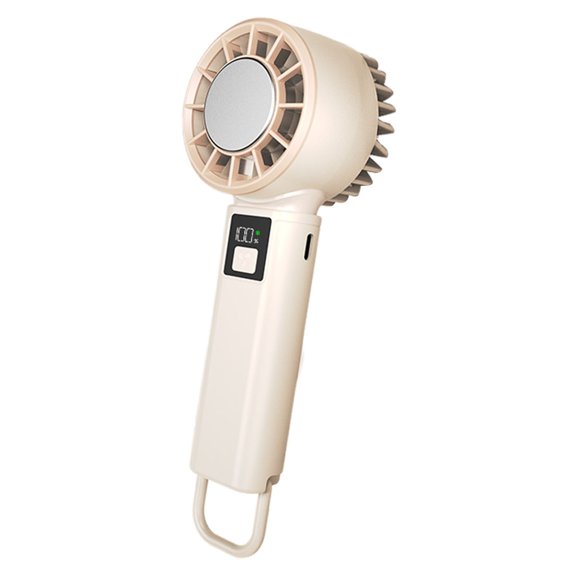 erfcxs Handheld Fan Lightweight Desk Blower 2000mAh Usb Rechargeable 5 Modes Compact Foldable High Speed Airflow Wind For Outdoor Travel Camping Beach Cooler With Booster Freezing