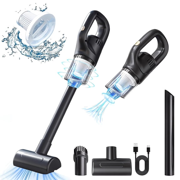 erfcxs Handheld Vacuum Cleaner Wireless Compressed Electric Air Duster 9000pa Suction Portable USB Vacuum Buster Air Blower For Car Desk Computer Keyboard Home Cleaning