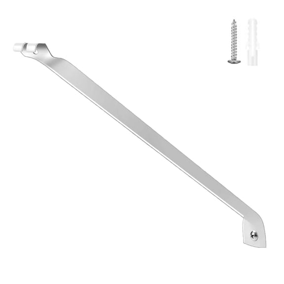 erfcxs Heavy Duty 12 Inch Metal Wire Shelf Support Brackets for Closet Storage and Shelving Systems with Secure Installation Pins