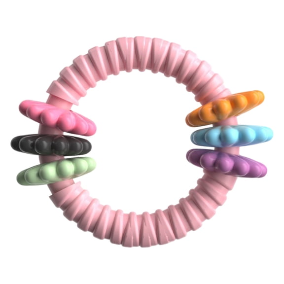 erfcxs Heavy Duty Chew Ring Toy for Aggressive Chewers Durable Rubber Teether Puppy Training Outdoor Play Medium Large Breed Dogs