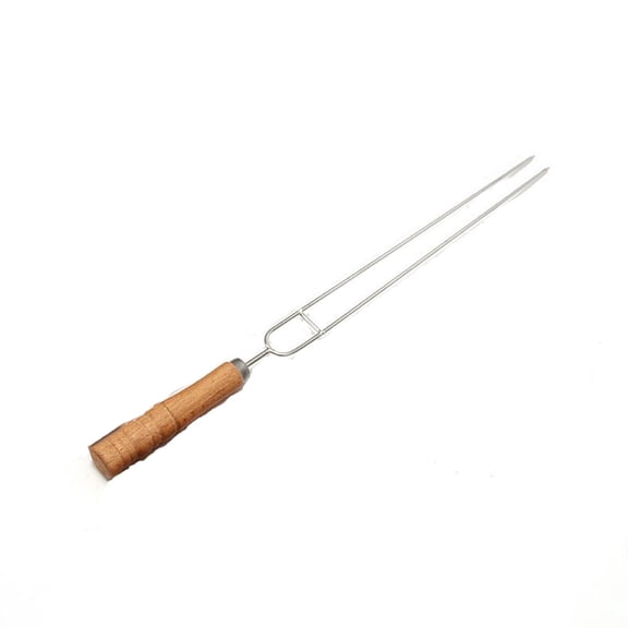 [erfcxs] Heavy Duty Extra Long Barbecue Forks Grilling Skewers For Meat Seafood Vegetables Camping Picnic Cooking Tools