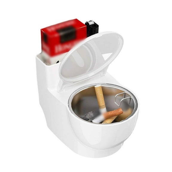 erfcxs High Fly Design Desktop Ornament Ashtray With Lid For Home Decoration In Living Room Bedroom And Bathroom