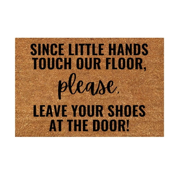 erfcxs Hilarious Welcome Doormat with Sarcastic Greeting Message for Front Door Entryway Home and Housewarming